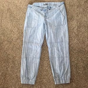 Prana Light Blue Stripe Pants